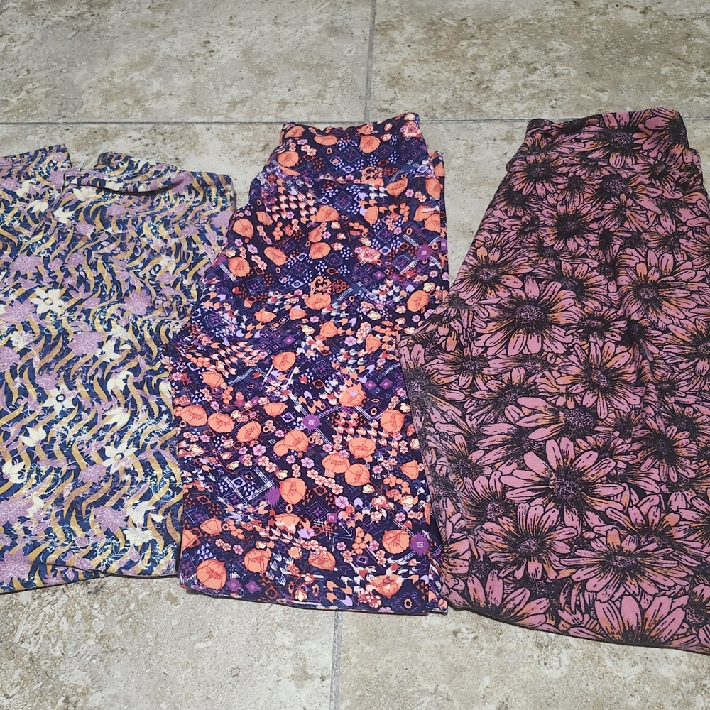 LuLaRoe Floral Leggings Bundle